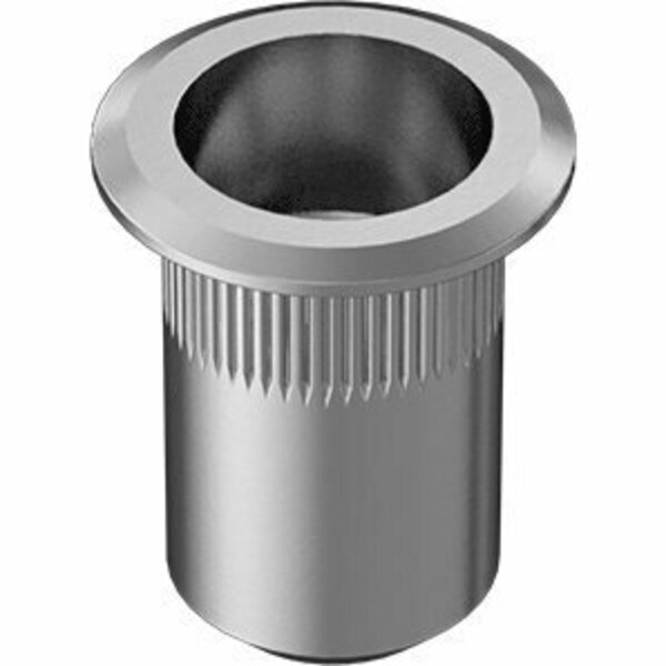 Bsc Preferred Aluminum Heavy-Duty Rivet Nut 10-24 Internal Thread .020-.130 Material Thickness, 25PK 94020A327